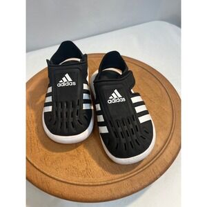 Adidas Water Sandal C Toddler Shoes Core Black White GW0391 Size 8K